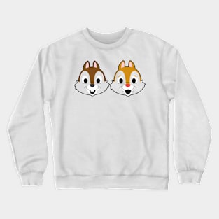 Chip Dale Transparent Faces Crewneck Sweatshirt